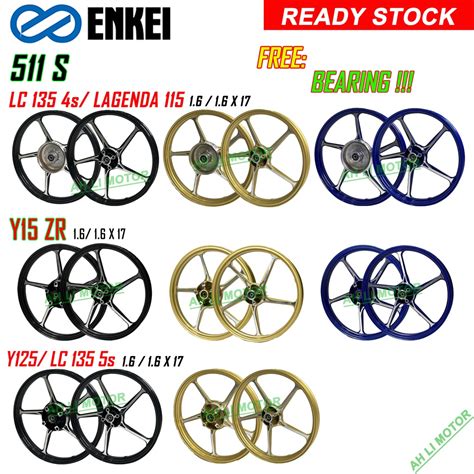 ENKEI 511 S SPORT RIM YAMAHA Y15 ZR LC 135 4s LAGENDA 115 Y125