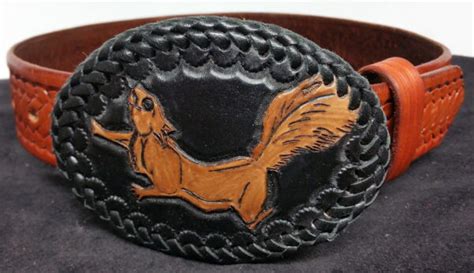 Squirrel Oval Buckle K K Custom Leather