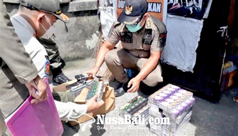 NUSABALI Ratusan Bungkus Rokok Ilegal Disita