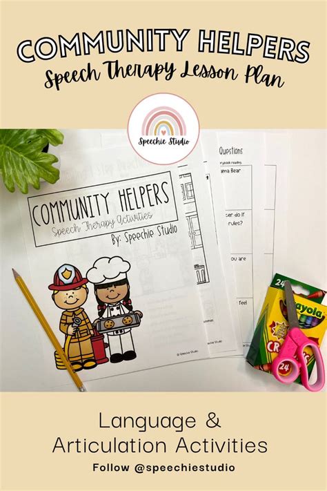 Community Helpers No Prep Language Articulation Activities For Speech