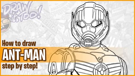 How To Draw Ant Man Narrated Step By Step Drawing Tutorial Youtube