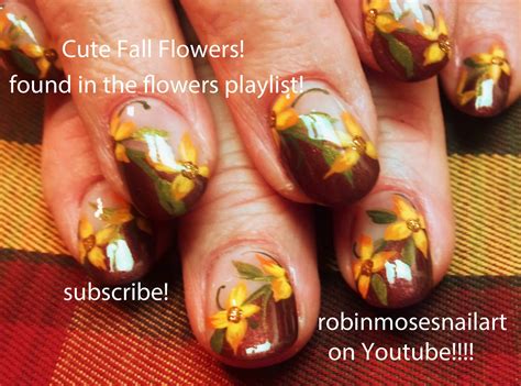 Nail Art By Robin Moses Fall Nail Art Easy Fall Nails Pretty Fall