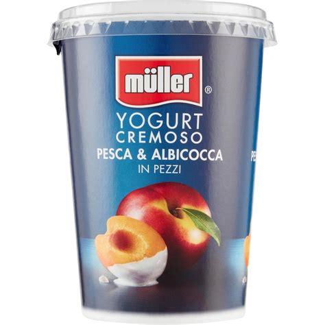 Yogurt Intero Cremoso All Albicocca E Pesca Pezzi MULLER 500 G Coop Shop