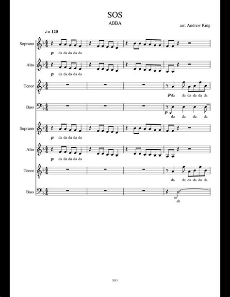 Sos Abba Sheet Music For Voice Download Free In Pdf Or Midi