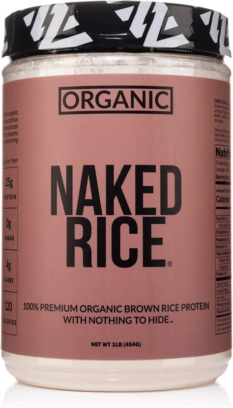 Amazon Naked Rice 1 libra Proteína orgánica de arroz integral