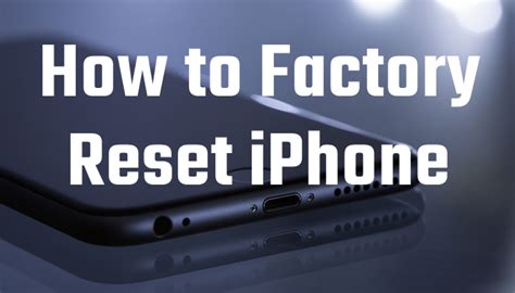 How Do I Completely Reset My Iphone 6 Unbrickid