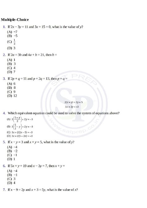 Heart Of Algebra Archives Sat Prep