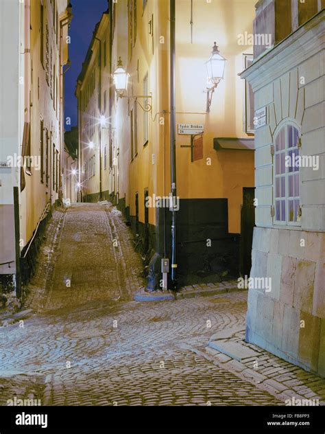 Stockholm gamla stan night hi-res stock photography and images - Alamy