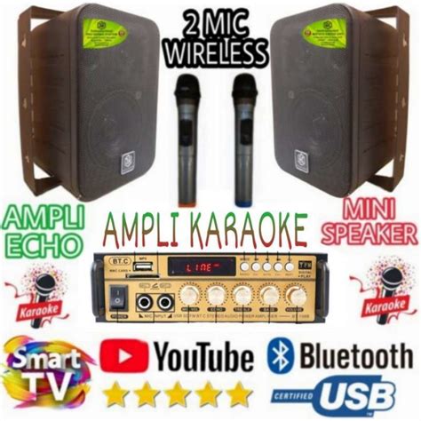 Promo Paket Mini Karaoke Di Smart Tv Speaker Inch Ampli Mic