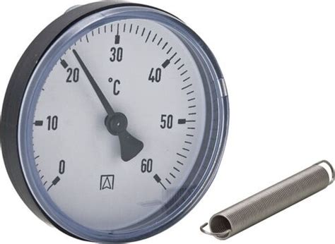 Anlege Thermometer 63 Mm Mit Montagefeder Von 0 Bis 120C Und Nicht Bis