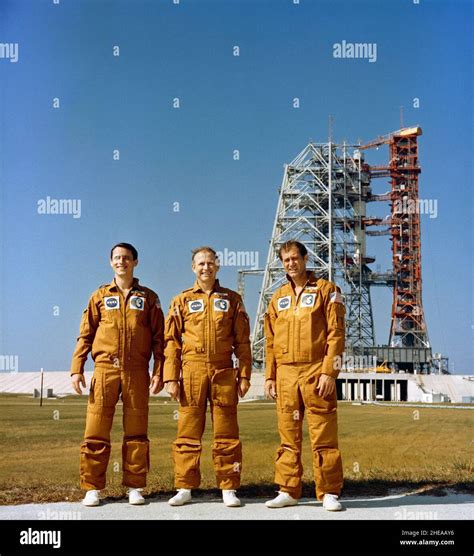 8 Nov 1973 The Three Members Of The Skylab 4 Crew Are