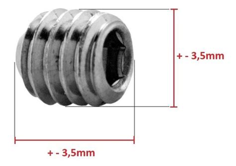 Parafuso Lateral Alen P Acabamento Torneira 3mm Chave Hex