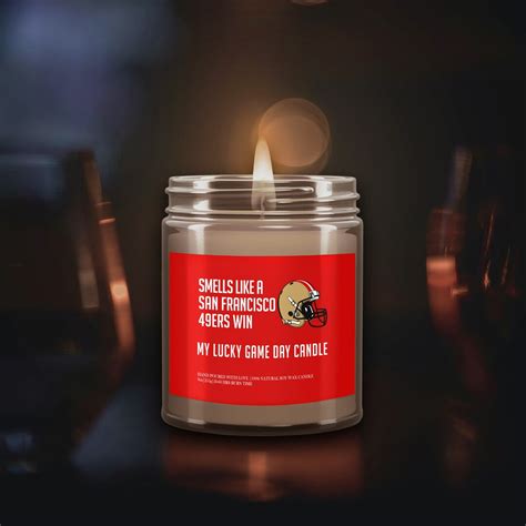 Smells Like A San Francisco Ers Win Candle Game Day Candle Ers