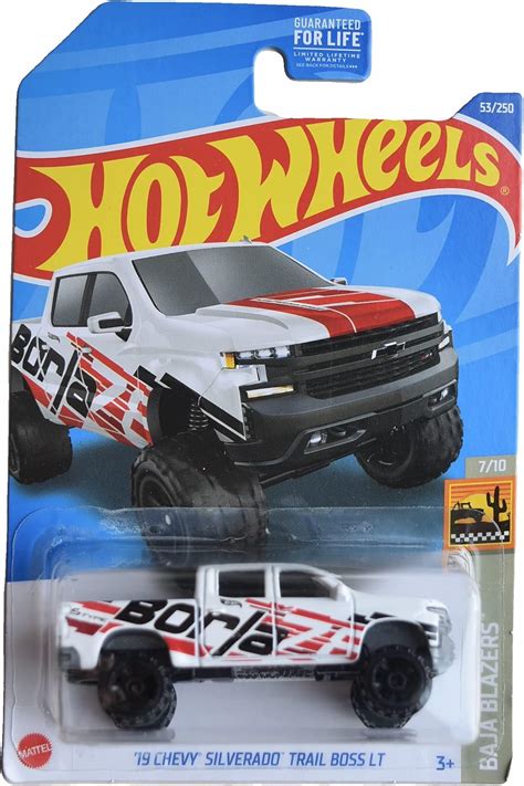 Amazon Hot Wheels 19 Chevy Silverado Trail Boss LT Toys Games