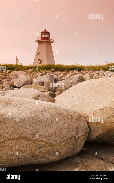 Baccaro Point Lighthouse Baccaro Bay Of Fundy Nova Scotia Canada