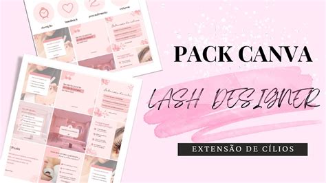 Pack Canva Lash Designer Posts Prontos Lash Designer Artes Canva Lash