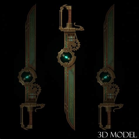 ArtStation - Steampunk sword