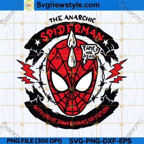 Spider Punk SVG Spiderman SVG Super Hero SVG PNG DXF EPS