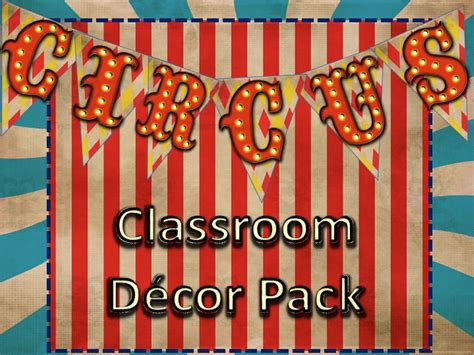 Circus Classroom Decor by Teach Simple