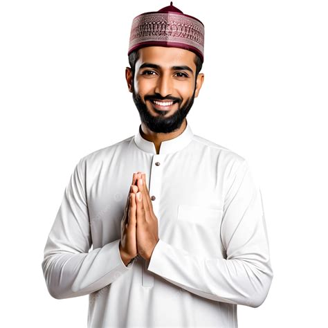 Muslim Man Greeting Namaste Muslim Man Greeting Namaste Muslim Man