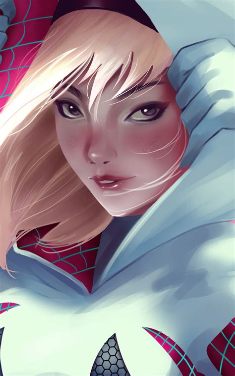 800x1280 Gwen Stacy Illustration Nexus 7samsung Galaxy Tab 10note Android Tablets Hd 4k