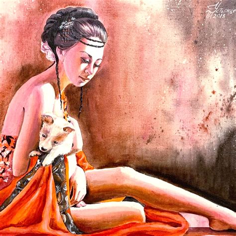 Japanese Woman Painting Japanese Geisha Painting By Tatyana