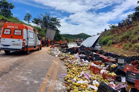 Uma pessoa morre e outra fica ferida em acidente envolvendo um caminhão