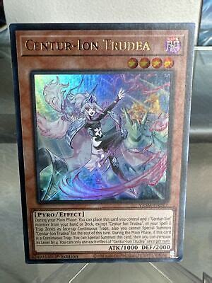 Yugioh Centur Ion Trudea 1st Edition Ultra Rare VASM EN017 NM Error