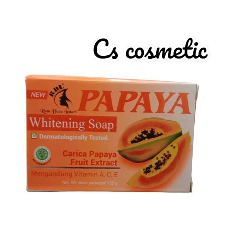 Jual Sari Rdl Papaya Whitening Soap Sabun Pepaya Rdl Shopee Indonesia