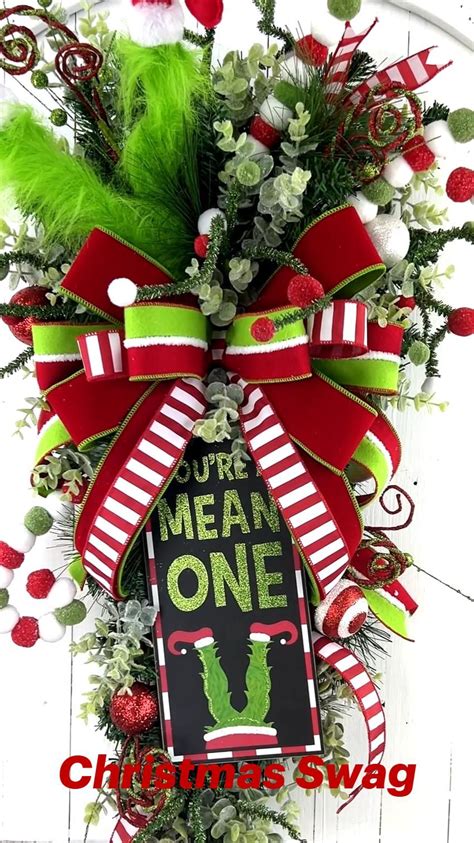 Grinch Christmas Deco Mesh Wreath Artofit