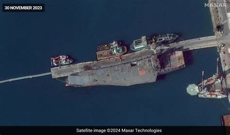 Satellite Pics Reveal Irans New Aircraft Carrier Like Drone Ship