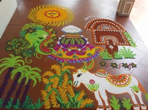 Sankranthi Rangoli Designs For 2019 Pongal Kolam Sankranthi Muggulu