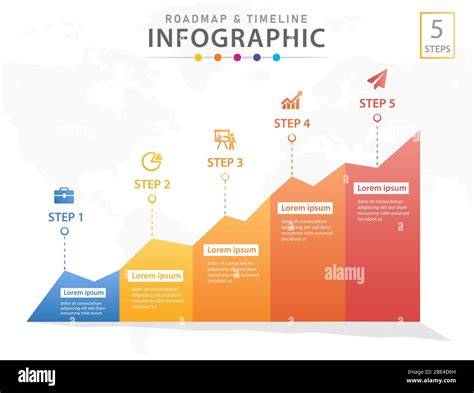 Plantilla De Infografia De Linea De Tiempo Vector De Stock Images The