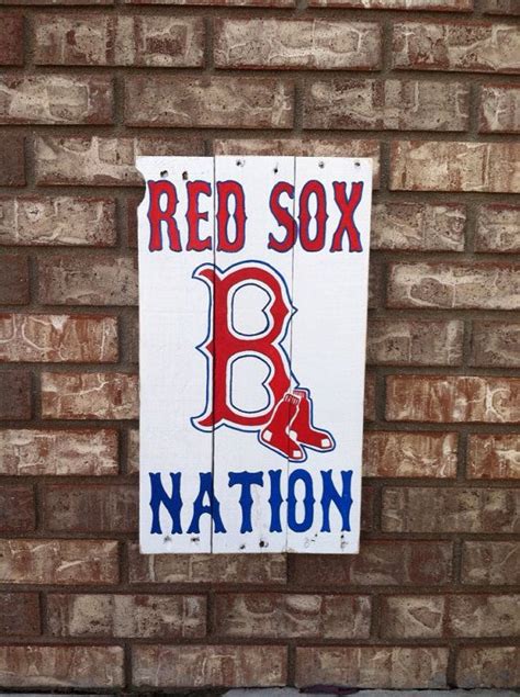 Boston Red Sox Nation Wall Art On Etsy 4000 Red Sox Baseball