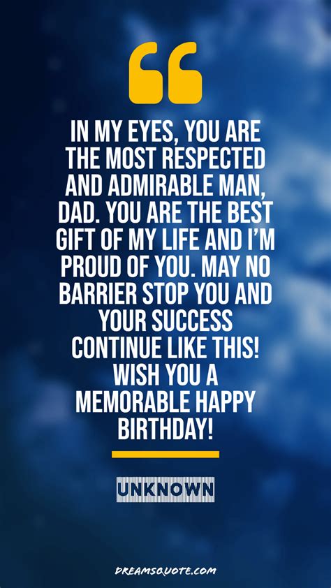 97 Happy Birthday Dad Quotes Best Wishes For Birthday Images Dreams Quote