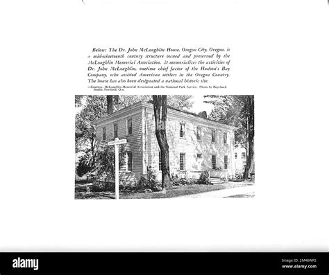 Dr John Mcloughlin House Oregon City Original Caption Below The