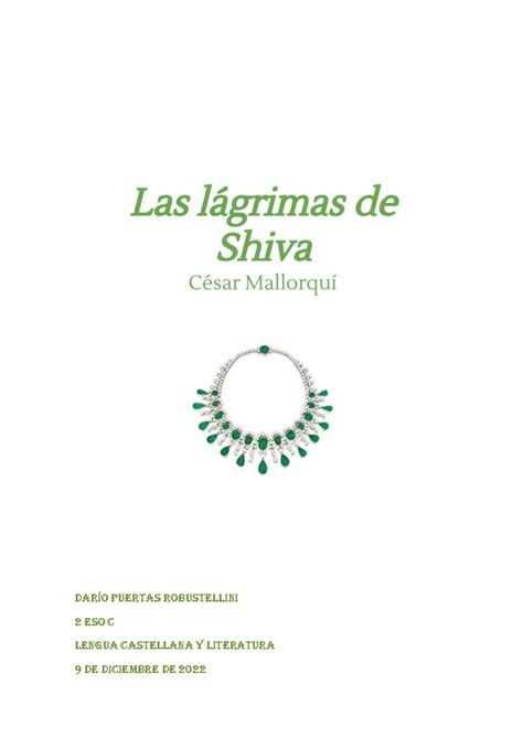 Las Lagrimas De Shiva Preguntas Y Respuestas 5