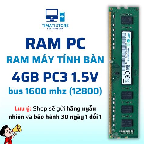 Ram Pc Máy Tính Bàn 4gb Ddr3 Ddr3l Bus 13331600mhz Memory Ram Pc3 Pc3l