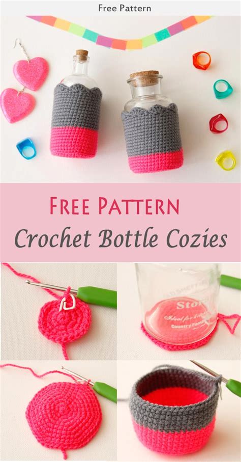 Bottle Cozies Free Crochet Pattern