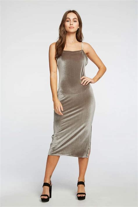 Chaser Velvet Midi Slip Dress Cotton Island Women S Clothing Boutique