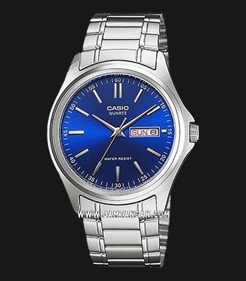 Casio General Mtp D Adf Enticer Men Blue Dial Stainless Steel