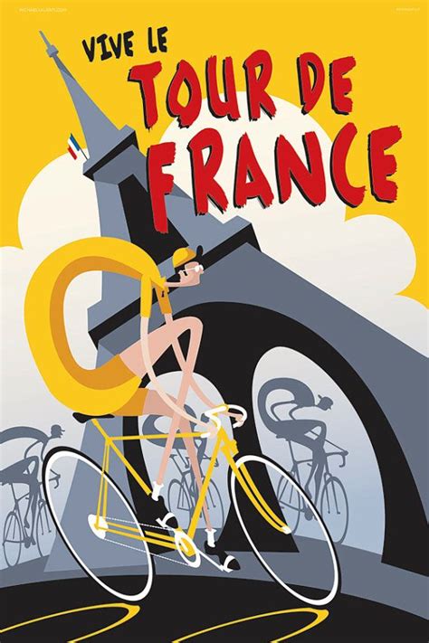 Vive Le Tour Tour De France Bicycle Poster 0029 3 Sizes Cycling