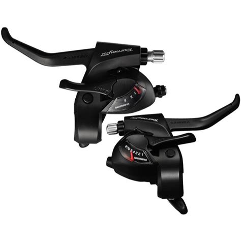 Set 2 Manete Schimbator Cu Frana Shimano Tourney ST TX800 3x8V 2