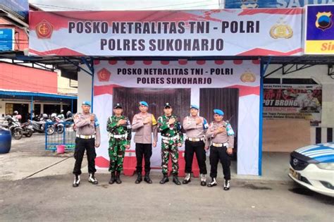 Pemilu Polres Dan Kodim Sukoharjo Dirikan Posko Netralitas Tni