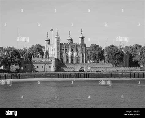 Black and white Tower of London Stock Photo - Alamy