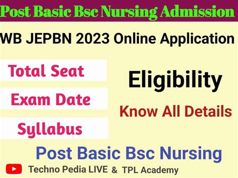 Post Basic B Sc Nursing Admission Jepbn Form Fillup Post Basic