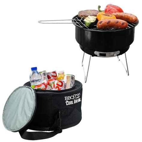 Bbq Croc Cool Grill 2 In 1 Portable Charcoal Grill And 1 G Cooler In