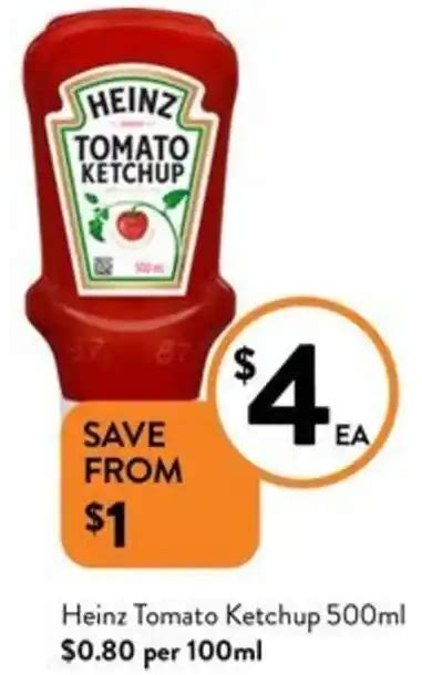 Heinz Tomato Ketchup 500ml Offer At Foodworks