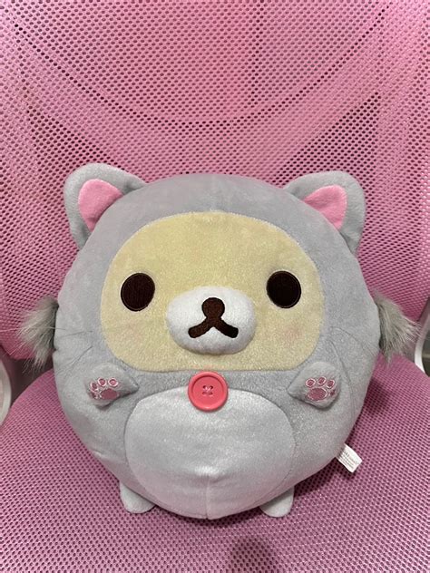 Korilakkuma Rilakkuma Neko Cat Round Plush On Carousell