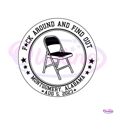 Alabama Brawl Folding Chair Svg Fuck Around And Find Out Svg Oladino